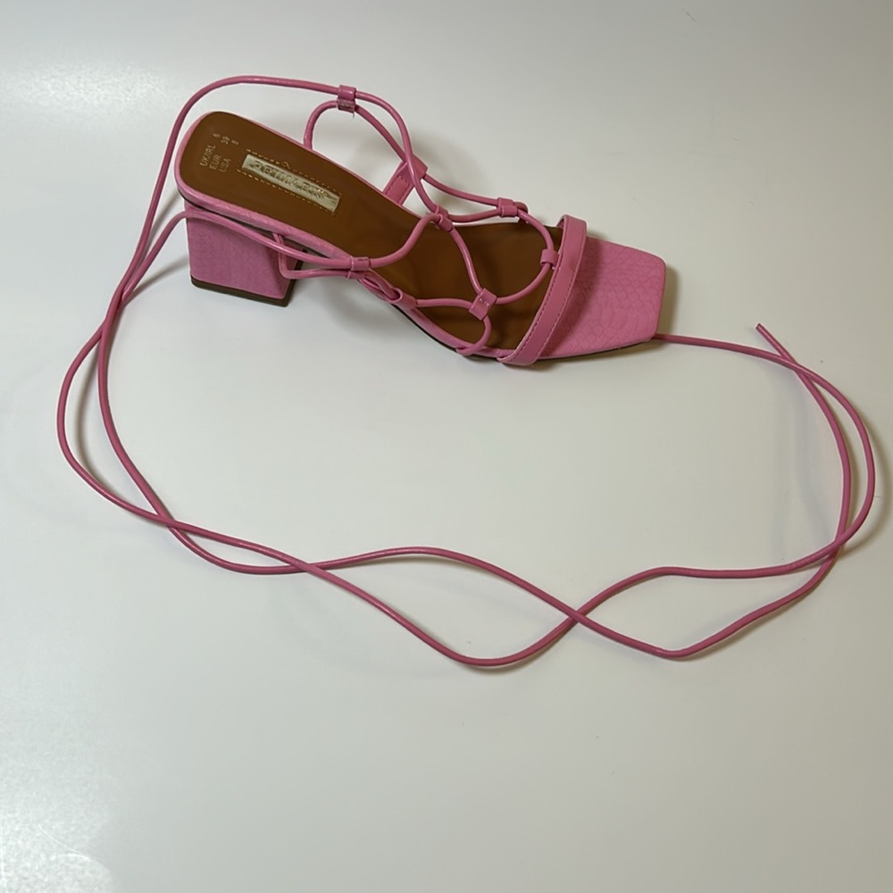 Pink Straps Heels - Picture 8 of 10